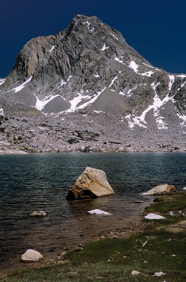 1991CA00690 ©Tim Medley - Sapphire Lake, Mt. Huxley, John Muir TR, Kings Canyon NP, CA