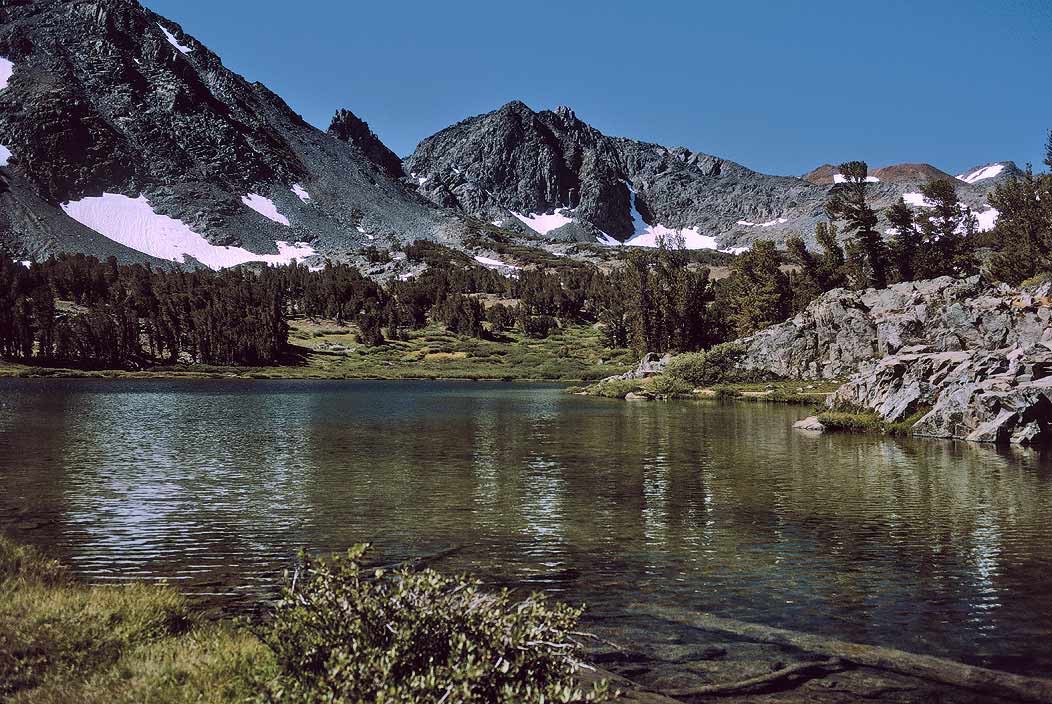 1993CA0121 ©Tim Medley - Summit Lake, Mono Pass, Mono Pass Trail, John Muir Wilderness, CA