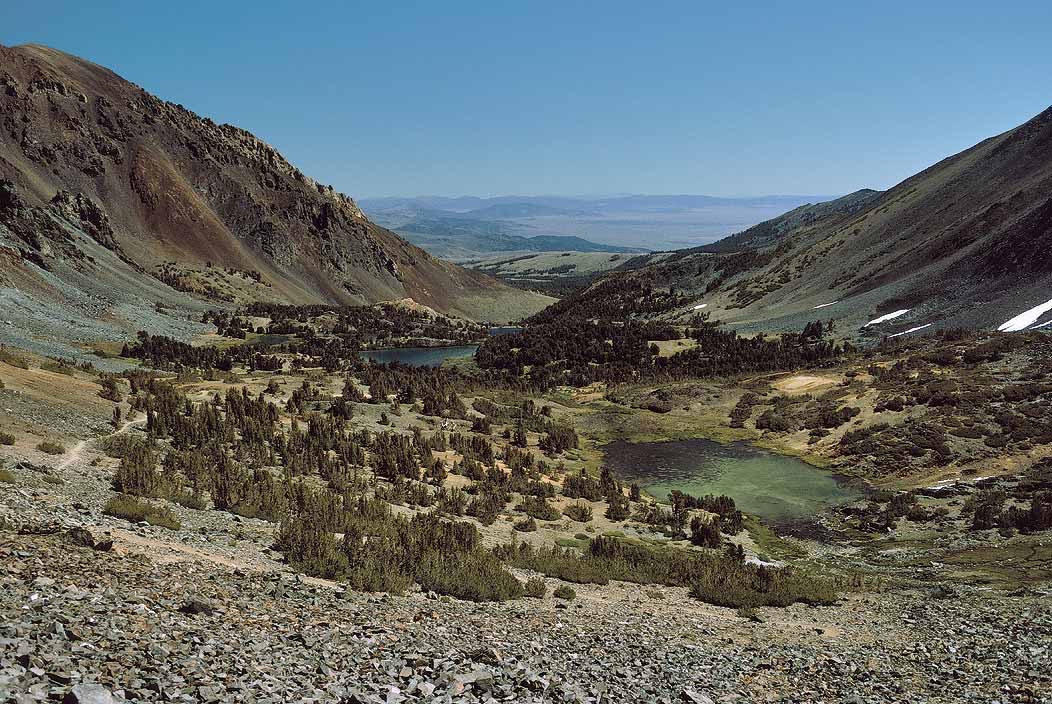 1993CA0126 ©Tim Medley - Bear Creek Spire, Mt. Dade, Mt. Abbot, Mono Pass Trail, John Muir Wilderness, CA