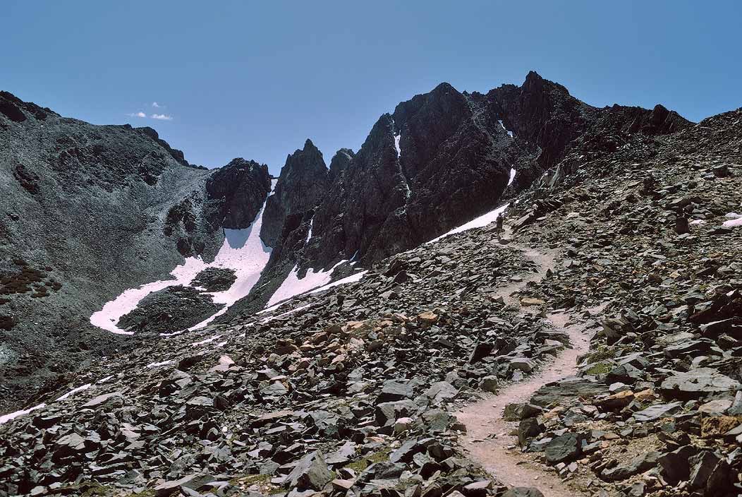 1993CA0128 ©Tim Medley - Ruby Lake, Treasure Peak, Mono Pass Trail, John Muir Wilderness, CA