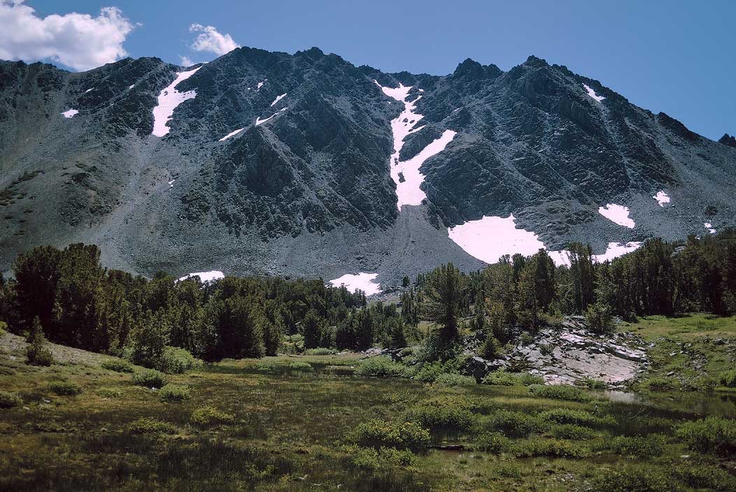 1993CA0133 ©Tim Medley - Little Lakes Valley, Bear Creek Spire, John Muir Wilderness, CA