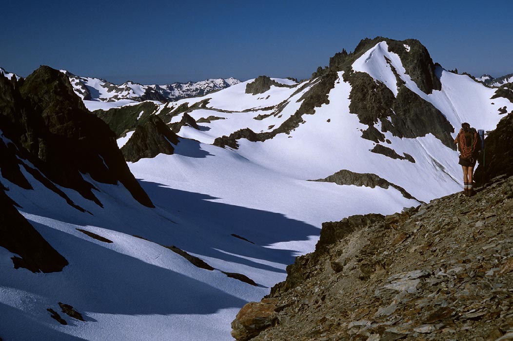 198706219 ©Tim Medley - Snagtooth Col to Camp Pan, Olympic National Park, WA