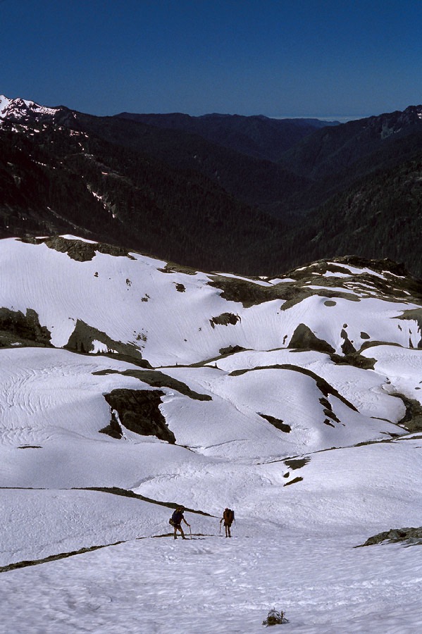 198706222 ©Tim Medley - Snagtooth Col to Camp Pan, Olympic National Park, WA